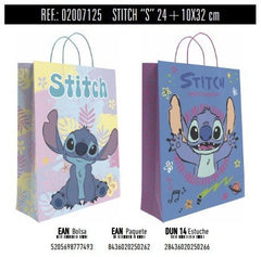 BOLSA REGALO PAPEL STITCH DISNEY 10X24X32 ASA RETORCIDA SUR | ANDINA | ENVASE 24 UDS. UNIDAD | 8436020250262