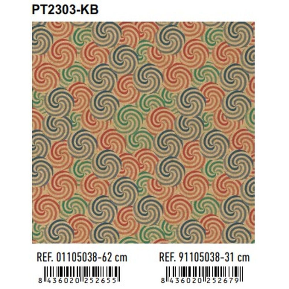 Papel regalo bobina kraft 62 cm reciclado espirales ANDINA Imagen principal del producto