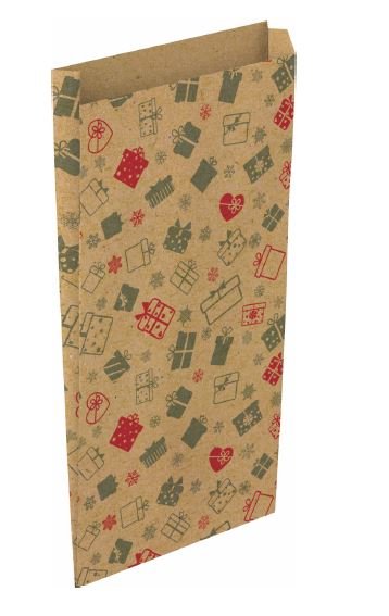 SOBRE FUELLE KRAFT M 20+6X35 DISEÑO REGALOS 25 UNIDADES | 250 UNIDADES | (ANDINA NAVIDAD) Imagen principal del producto