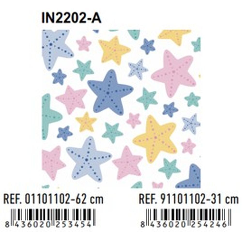 Papel regalo bobina infantil estrella mar 31 cm ANDINA Imagen principal del producto
