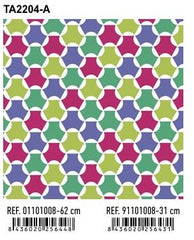 PAPEL REGALO BOBINA 31CM PATRON GEOMETRICO TA2204-A | ANDINA | 1 UNIDAD | 8436020256431