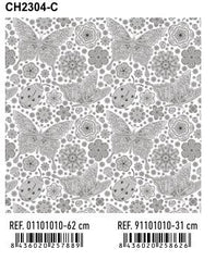 PAPEL REGALO BOBINA 62CM MARIPOSA CH2304-C | ANDINA | 1 UNIDAD | 8436020257889