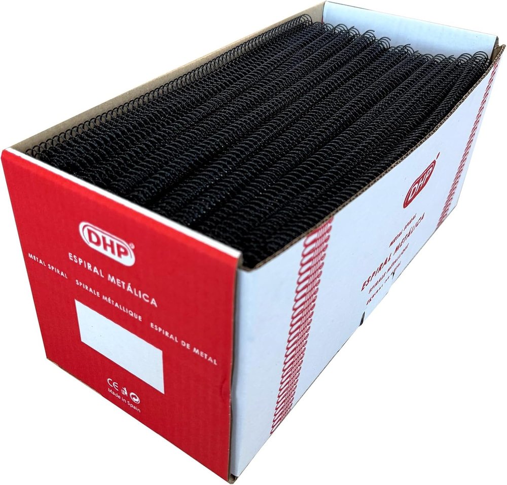 Espiral metálica 5.1 mm negro con 200 unidades PENDIENTE Imagen principal del producto