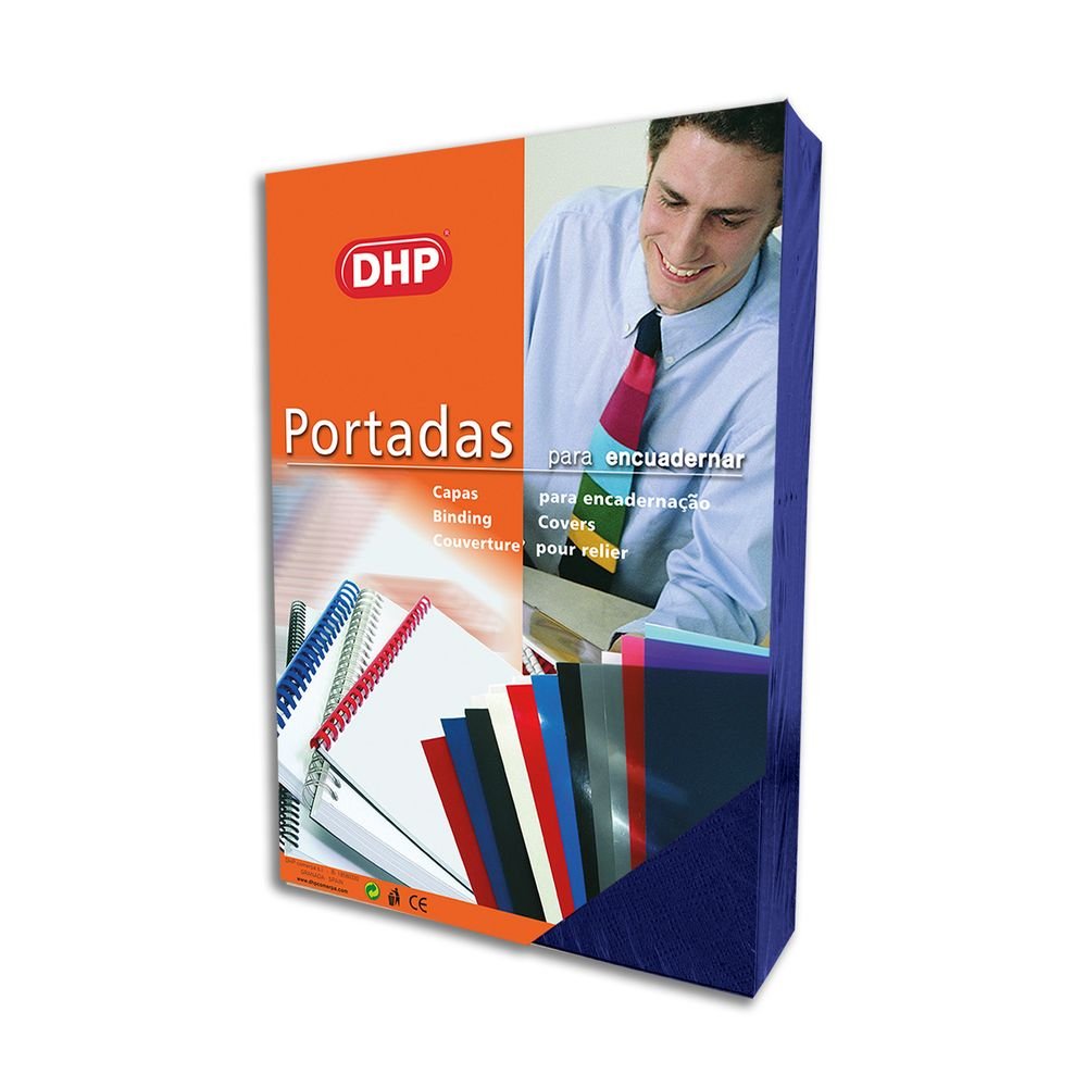 PORTADA GOFRADA PIEL Nº 8 1000 GR A4 7 AZUL OSCURO P/50 | 50 UNIDADES | (DHP COMERPA SLU) Imagen principal del producto
