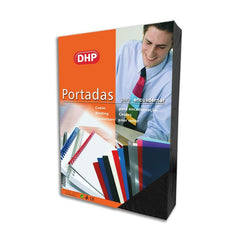 PORTADA GOFRADA PIEL Nº 8 1000 GR A4 4 NEGRO P/50 | 50 UNIDADES | (DHP COMERPA SLU)