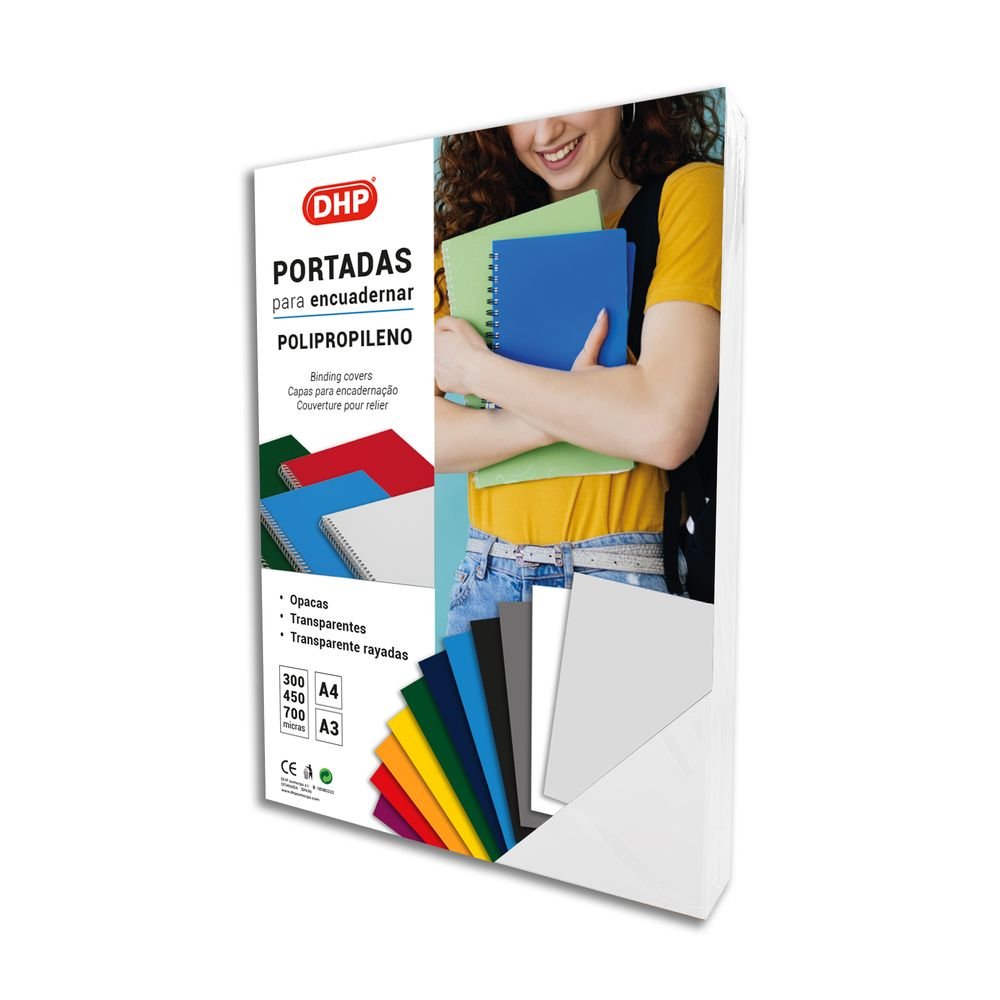 Portada Polipropileno 700 Micras A4 2 Blanco DHP Pack 50 Imagen principal del producto