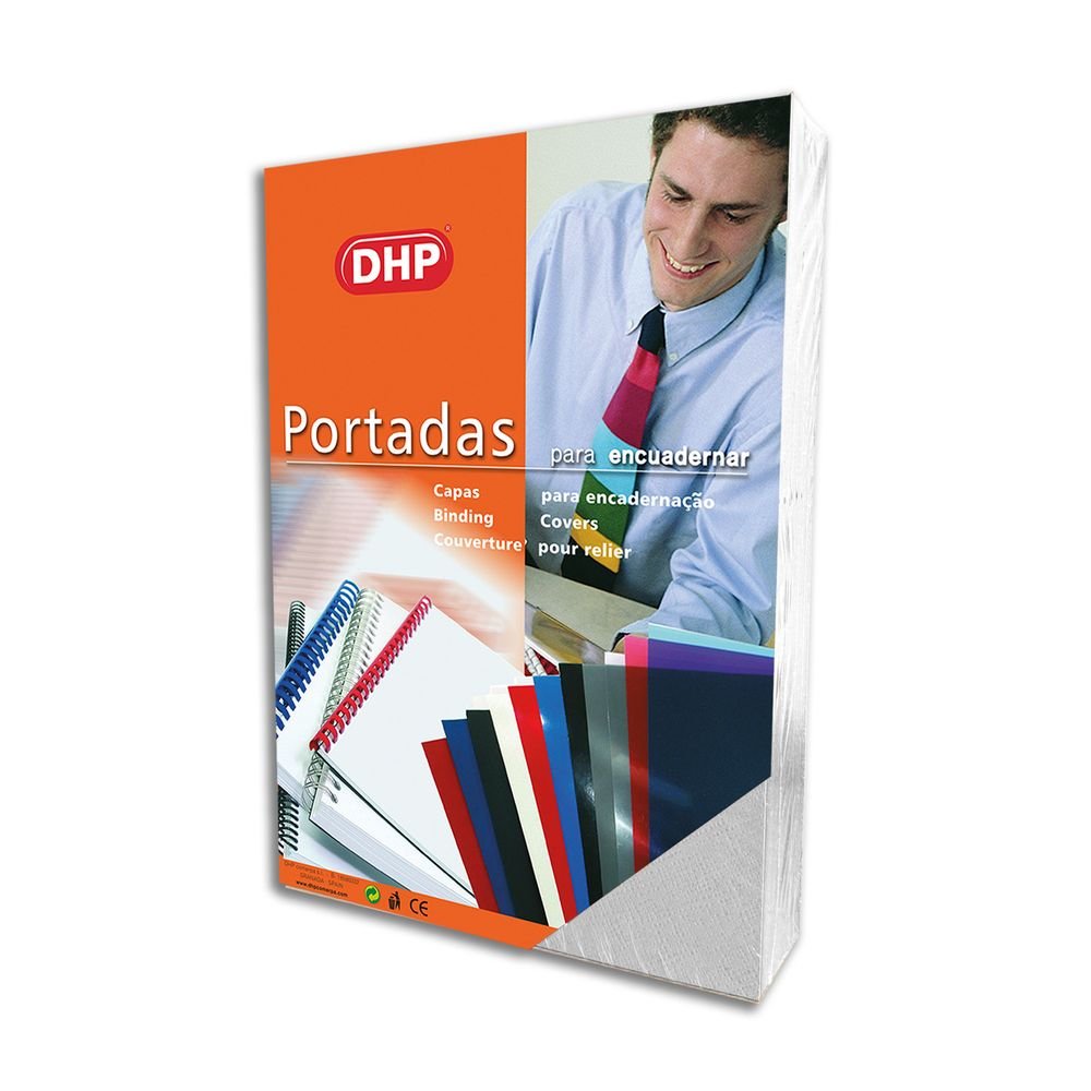 PORTADA GOFRADA PIEL Nº 8 1000 GR A4 2 BLANCO P/50 | 50 UNIDADES | (DHP COMERPA SLU) Imagen principal del producto