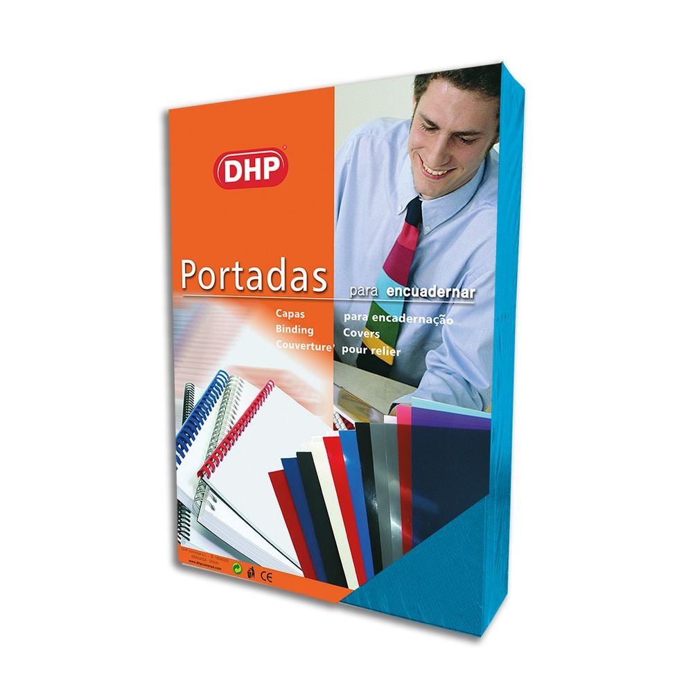 PORTADA GOFRADA PIEL Nº 8 1000 GR A4 30 AZUL FLUOR P/50 | 50 UNIDADES | (DHP COMERPA SLU) Imagen principal del producto