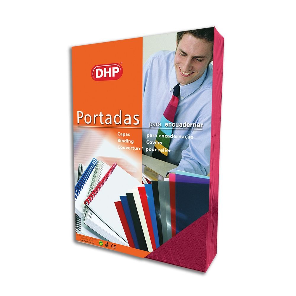 PORTADA GOFRADA PIEL Nº 8 1000 GR A4 65 FUCSIA FLUOR P/50 | 50 UNIDADES | (DHP COMERPA SLU) Imagen principal del producto