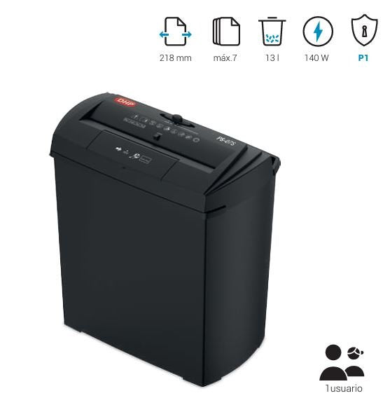 Destructora Ps-07s 7mm para Hogar y Oficina en Casa DHP Comerpa SLU