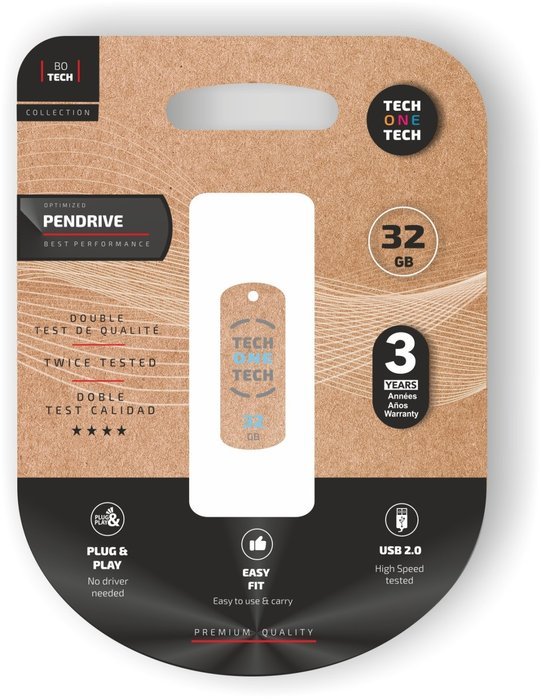 Pendrive USB 32 Gb Pro Smart Cliptech Blanco de TECH ONE TECH