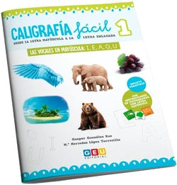 1.CALIGRAFIA Facil:desde Letra Mayuscula a Letra Enlazada (Geu) - 8436548136185