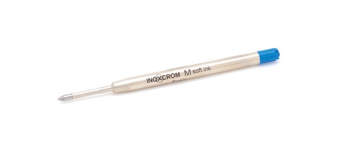 C/25 Recambio Metalico Boligrafo Inoxcrom In-in Azul 1MM Imagen principal del producto