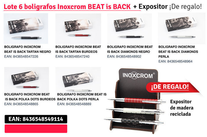 Boligrafo Retráctil Beat Is Back 1960 Inoxcróm INOXCROM