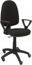 Silla de oficina negra con ruedas PIQUERAS Y CRESPO