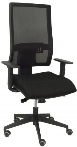 Silla con Ruedas Negra Piqueras y Crespo para Oficina