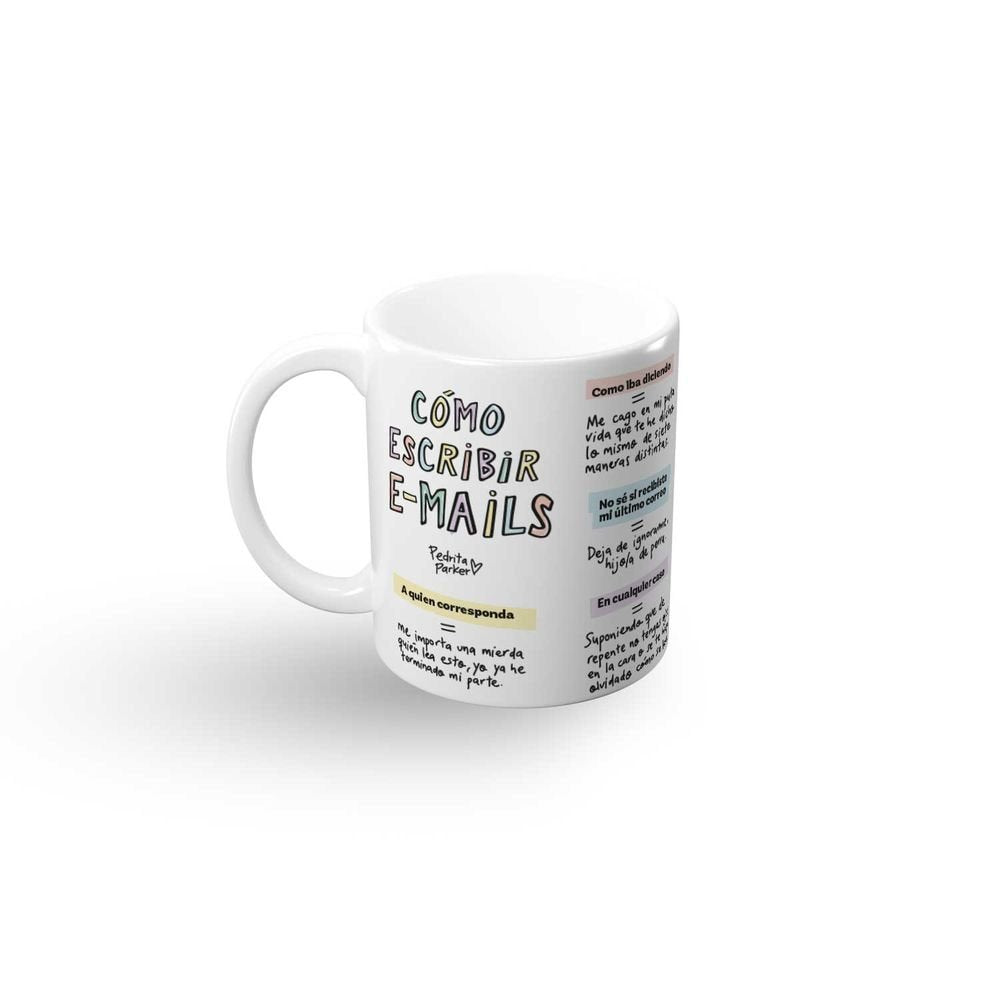 Taza Pedrita Parker Como Escribir un Email Grupo Erik Pedrita Parker