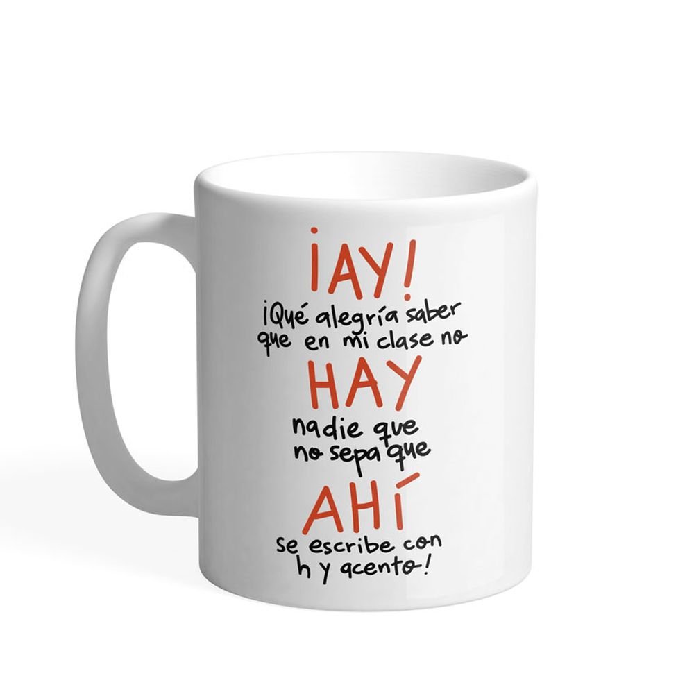 Taza Pedrita Parker Profe Ay Hay Ahi Marca Pedrita Parker Imagen principal del producto