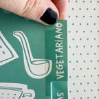 RECETARIO ARCHIVADOR TURQUESA | Caja regalo con separadores y hojas para recetas - PEDRITA PARKER