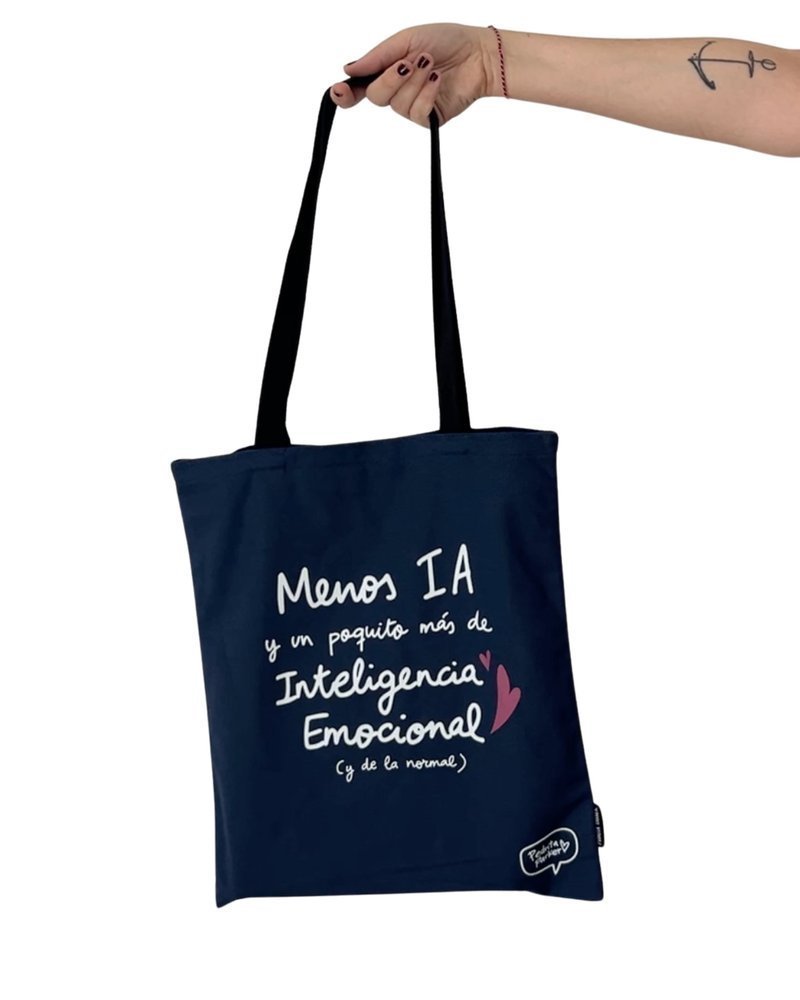 BOLSA DE TELA MENOS IA | PEDRITA PARKER Imagen principal del producto