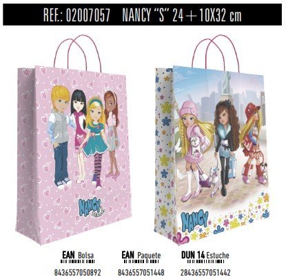 Bolsa Regalo Papel Nancy Disney 10x24x32 Asa Retorcida Surt ANDINA Imagen principal del producto