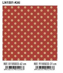 PAPEL REGALO BOBINA KRAFT 31CM LUNARES FONDO ROJO | ANDINA | 1 UNIDAD | 8436557052933