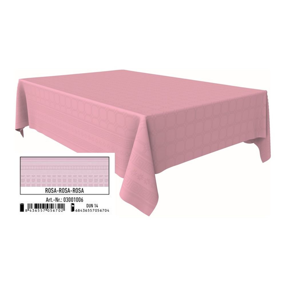ROLLO MANTEL PAPEL 1,2X5M ROSA ADAMASCADO RECICLADO BRILLO | ANDINA | 1 UNIDAD | 68436557056704