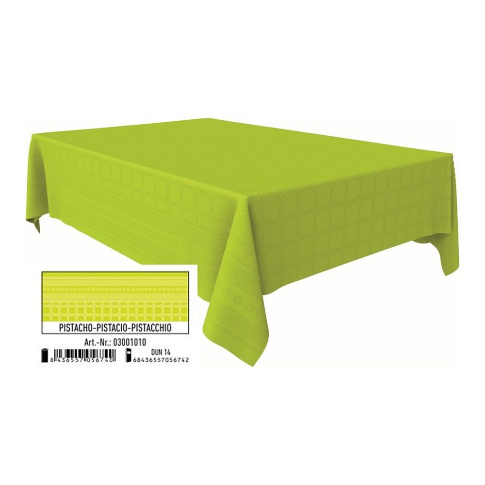 ROLLO MANTEL PAPEL 1,2X5M PISTACHO DAMASCO RECICLADO BRILLO | ANDINA | ENVASE 25 UDS. UNIDAD | 68436557056742 Imagen principal del producto