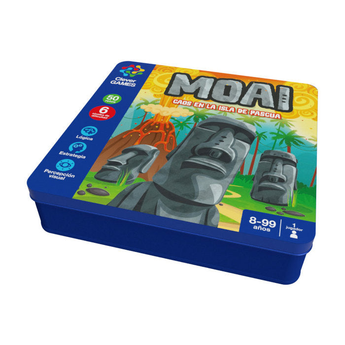 Juegos inteligentes Moai Caja metálica Clever Games Imagiland Imagen principal del producto
