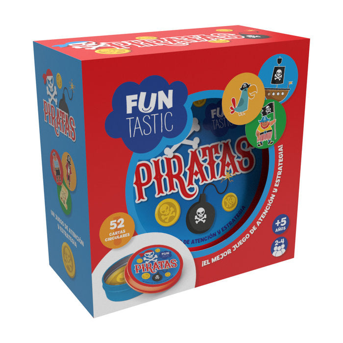 CARTAS REDONDAS FUNTASTIC - PIRATAS CON CAJA | FUNTASTIC IMAGILAND | 1 UNIDAD | 8436557974488 Imagen principal del producto