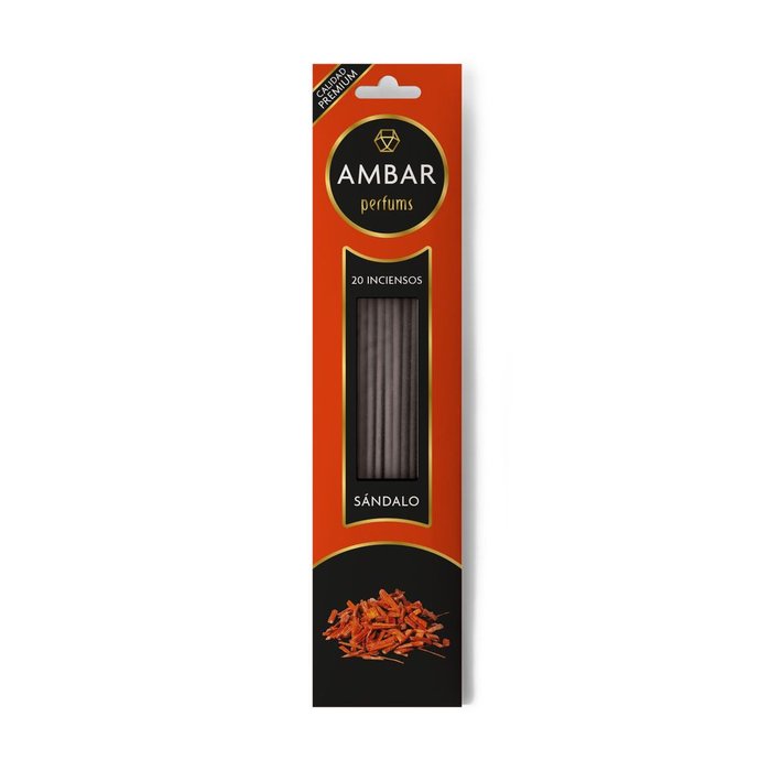 INCIENSO SANDALO 20 VARILLAS | AMBAR | ENVASE 24 UDS. UNIDAD | 48436559710853 Imagen principal del producto