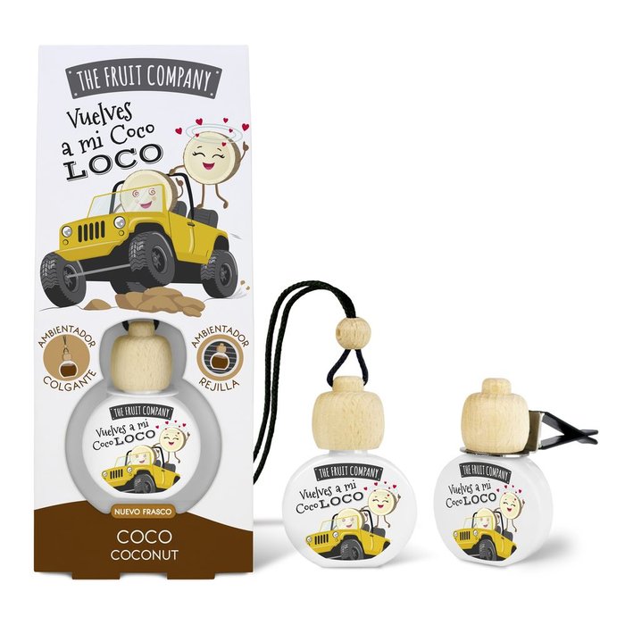 AMBIENTADOR COCHE COLGANTE CON PINZA COCO TFC | THE FRUIT COMPANY | ENVASE 14 UDS. UNIDAD | 48436559712253 Imagen principal del producto
