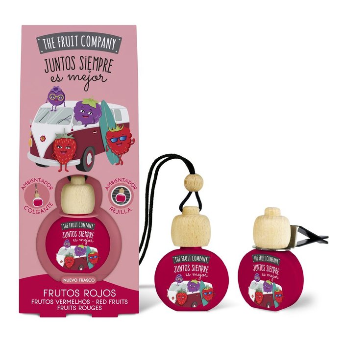 AMBIENTADOR COCHE COLGANTE CON PINZA FRUTOS ROJOS TFC | THE FRUIT COMPANY | ENVASE 14 UDS. UNIDAD | 48436559712260