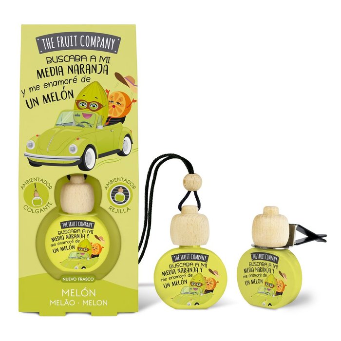AMBIENTADOR COCHE COLGANTE CON PINZA MELON TFC | THE FRUIT COMPANY | ENVASE 14 UDS. UNIDAD | 48436559712307