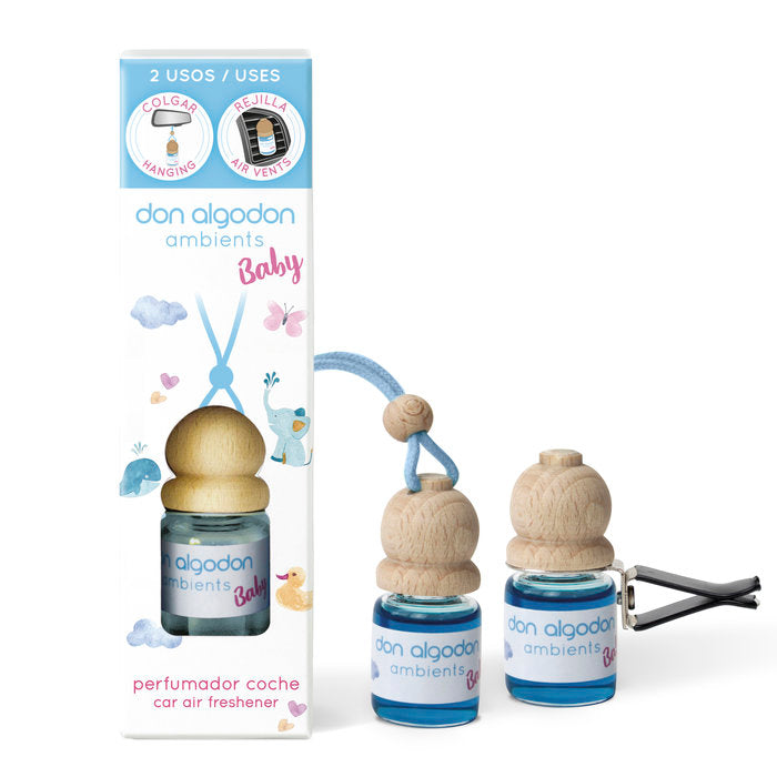 AMBIENTADOR COCHE DON ALGODON BABY 6,5ML | DON ALGODON | ENVASE 12 UDS. UNIDAD | 28436559714031 Imagen principal del producto