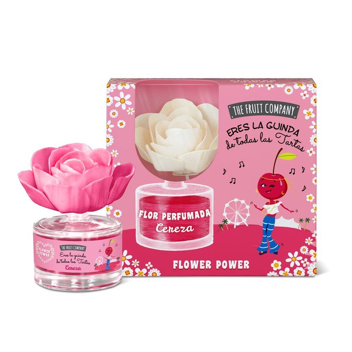 FLOR DIFUSORA FLOWER POWER CEREZA 50ML TFC | THE FRUIT COMPANY | 1 UNIDAD | 8436559714143 Imagen principal del producto