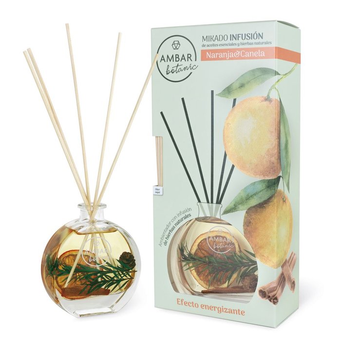 MIKADO INFUSION CANELA NARANJA AMBAR BOTANIC 75ML | AMBAR | 1 UNIDAD | 8436559715133 Imagen principal del producto