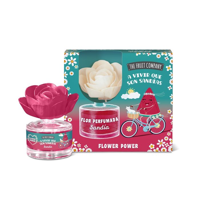 FLOR DIFUSORA FLOWER POWER SANDIA 50ML | THE FRUIT COMPANY | 1 UNIDAD | 8436559718158 Imagen principal del producto
