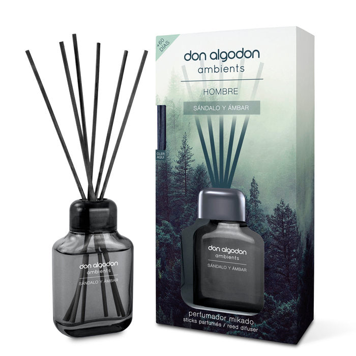 MIKADO SANDALO & AMBAR DON ALGODON HOMBRE 65ML | DON ALGODON | 1 UNIDAD | 8436559718318 Imagen principal del producto