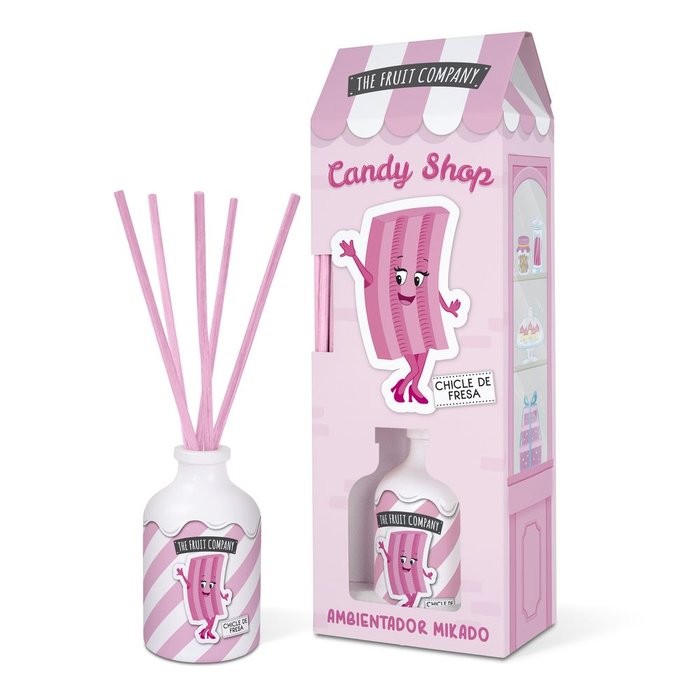 AMBIENTADOR MIKADO CHICLE DE FRESA 40ML CANDY TFC | THE FRUIT COMPANY | ENVASE 12 UDS. UNIDAD | 28436559718367 Imagen principal del producto