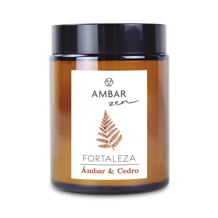 VELA AMBAR Y CEDRO 125GR AMBAR ZEN | AMBAR | ENVASE 8 UDS. UNIDAD | 28436559718503 Imagen principal del producto