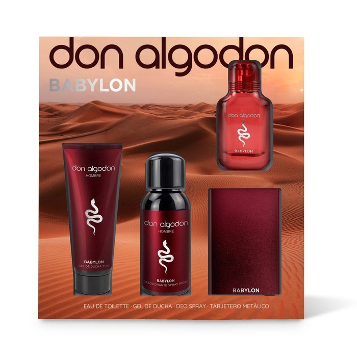 SET HOMBRE BABYLON COLON 30ML+SHOWER GEL+DESODORANTE+TARJET | DON ALGODON | 1 UNIDAD | 8436559719285