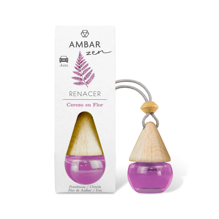 AMBIENTADOR COCHE CEREZO EN FLOR AMBAR ZEN | AMBAR | ENVASE 14 UDS. UNIDAD | 28436559719432 Imagen principal del producto