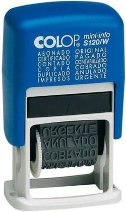 Sello automático 4 mm Azul COLOP para uso profesional y personal