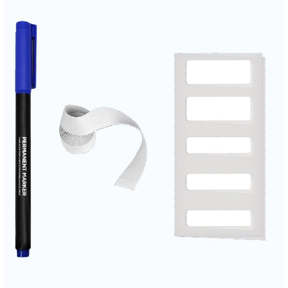 Kit Marcador Mine con Etiquetas y Cinta Escolar Marca Mine
