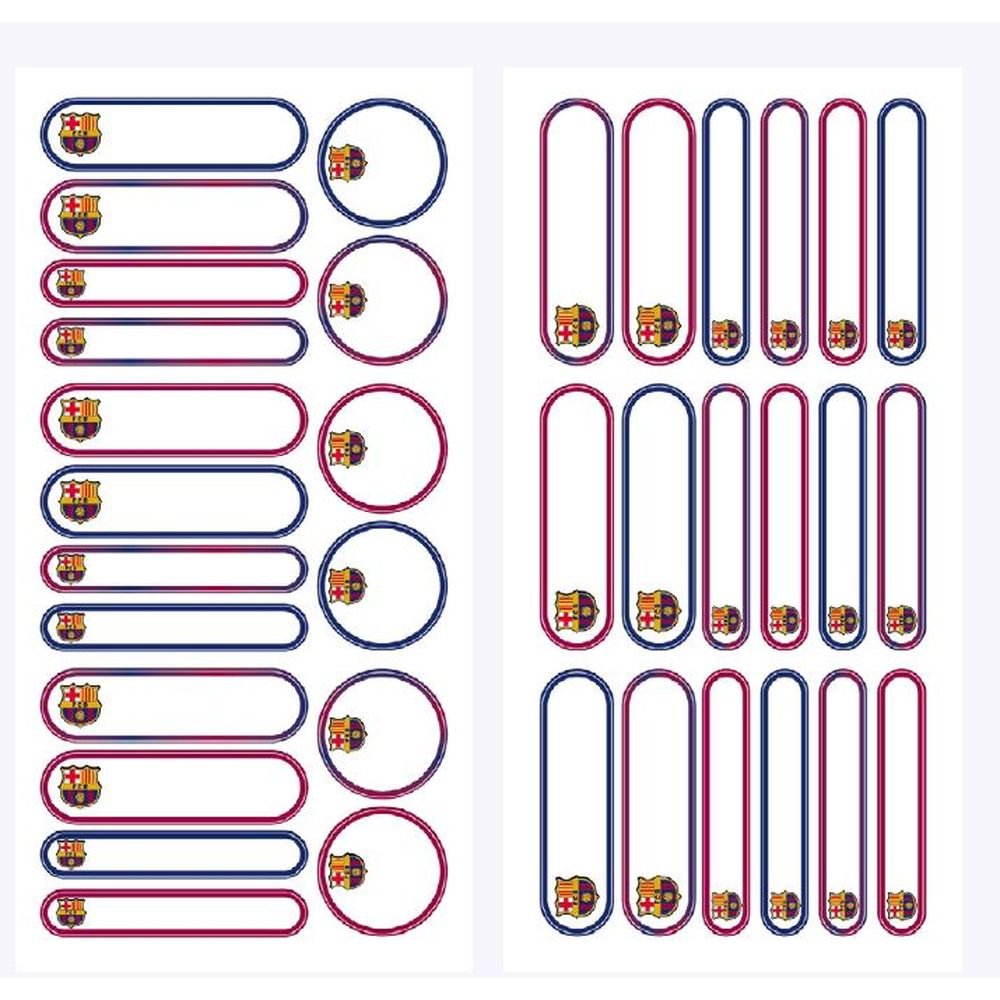 Blister 36 Etiquetas Termoadhesivas Barça Surtidas MINE