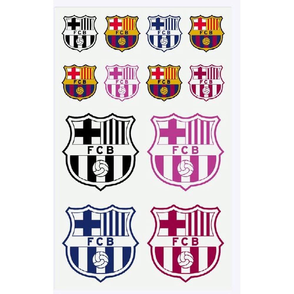 Blister 12 Etiquetas Reflectantes Barça Surtidas MINE Imagen principal del producto