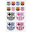 Blister 12 Etiquetas Reflectantes Barça Surtidas MINE