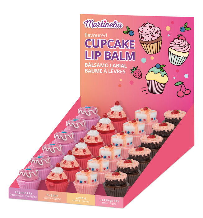 BALSAMO LABIAL EN FORMATO CUPCAKE PASTELITOS | MARTINELIA | ENVASE 24 UDS. UNIDAD | 18436576500573 Imagen principal del producto