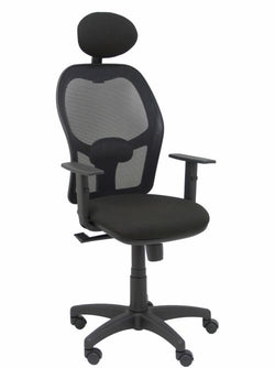 Silla de Oficina Negra Piqueras y Crespo con Brazos Regulables